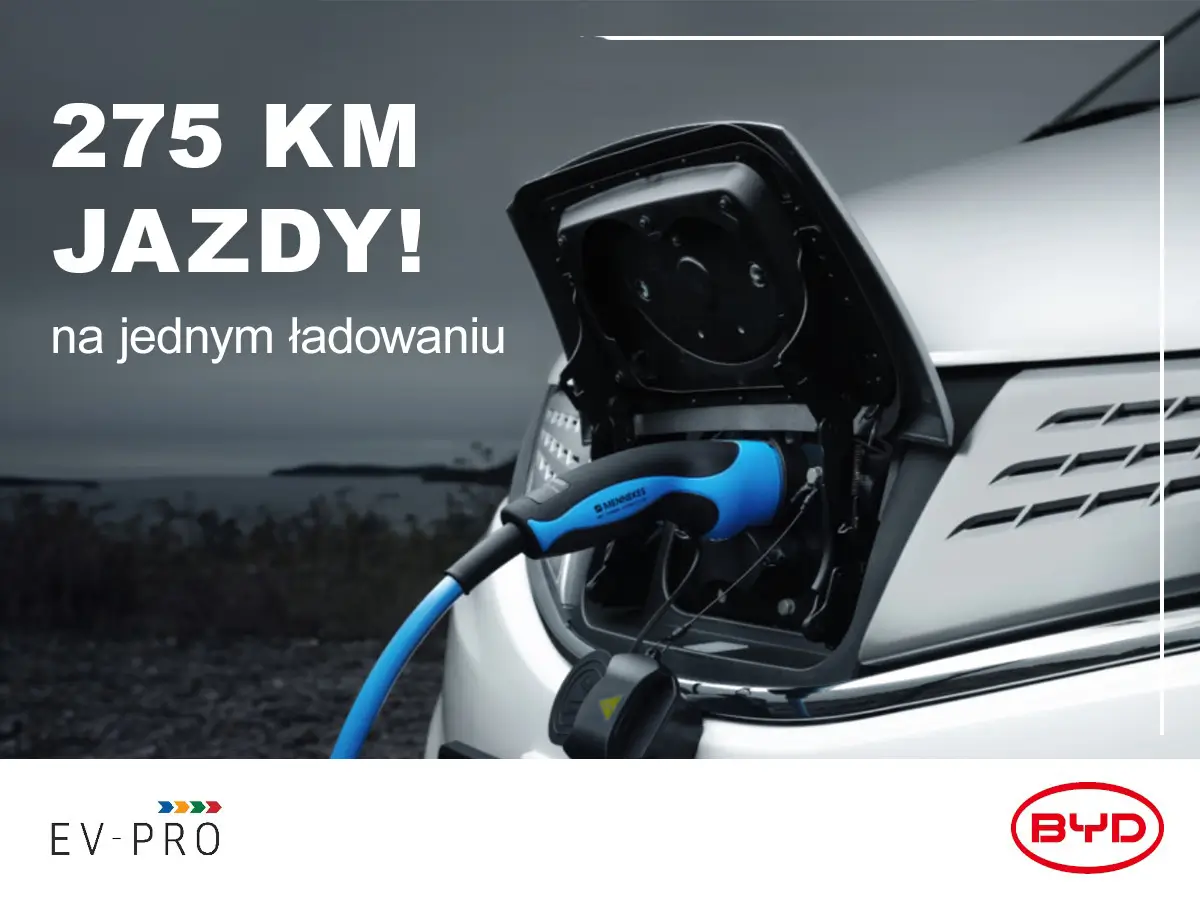 275km jazdy na jednym ładowaniu